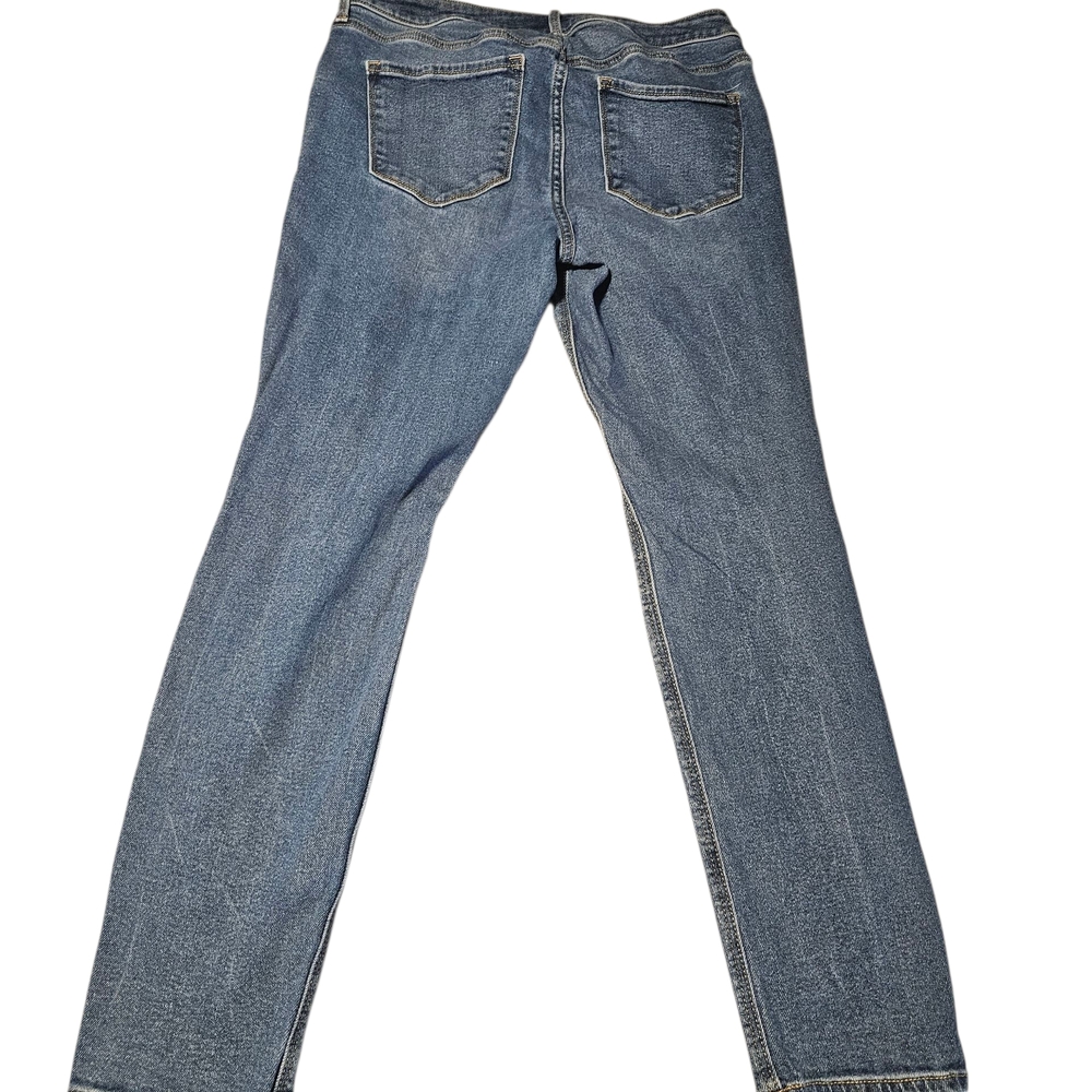 Old Navy Distressed Straight Leg Jeans - Blue - Picture 2 of 2